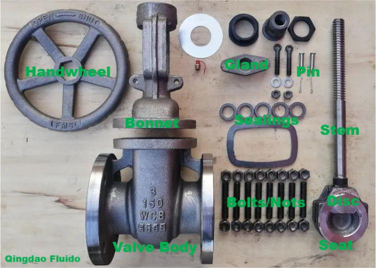 The composition of cast steel gate valves