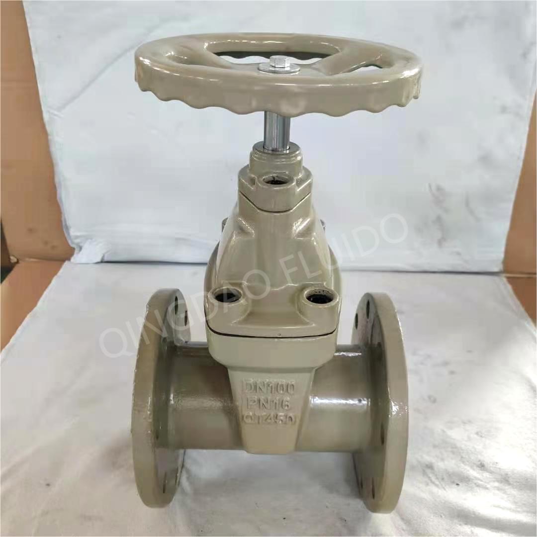 Gray painted finish cast iron valves shipped (3)